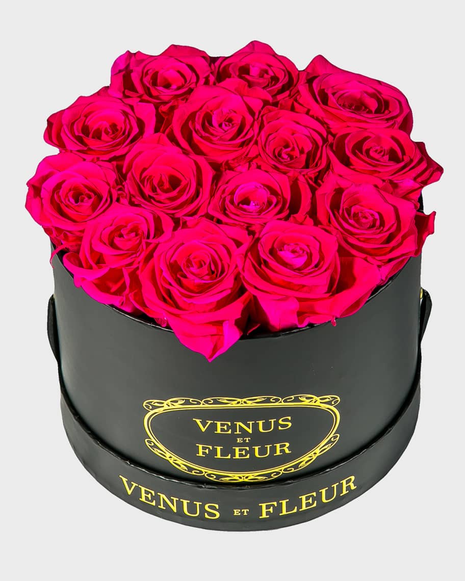 Venus ET Fleur Classic Small Round Rose Box | Neiman Marcus