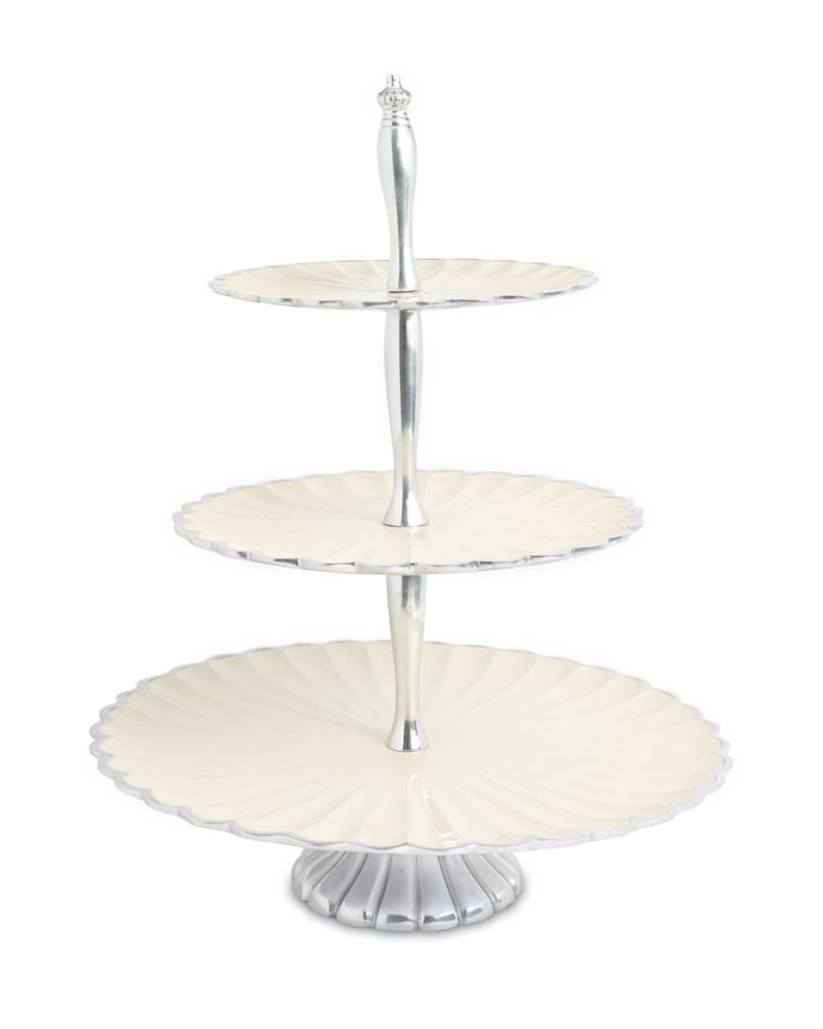 Julia Knight Peony 16 Three-Tiered Server | Neiman Marcus Julia Knight Peony 16 Three-Tiered Server