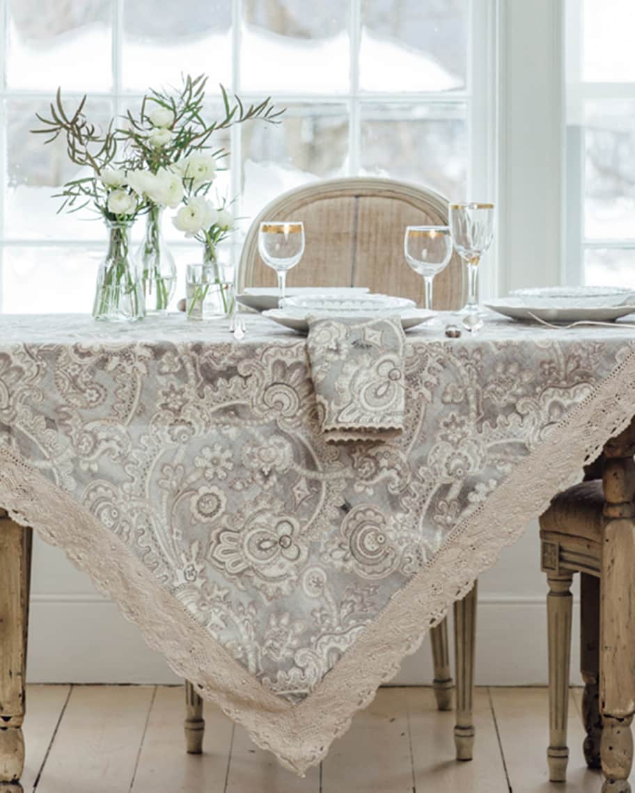 April Cornell Madelyn Embroidered Tablecloth - That Place On Queen