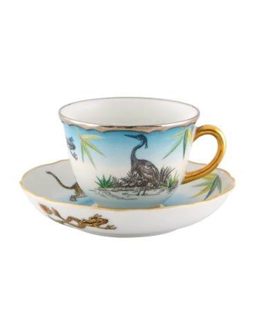 Christian LaCroix X Vista Alegre Reveries Espresso/Coffee Cups & Matching Saucers, Set of 4