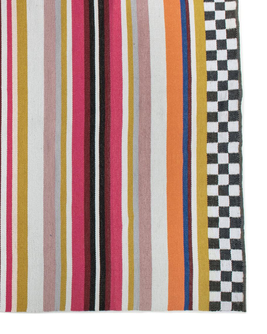 MacKenzie-Childs Breezy Poppy Indoor/Outdoor Runner Rug, 2'6