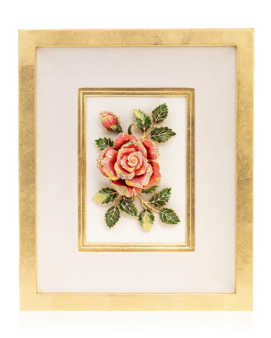 Jay Strongwater Rose Wall Art