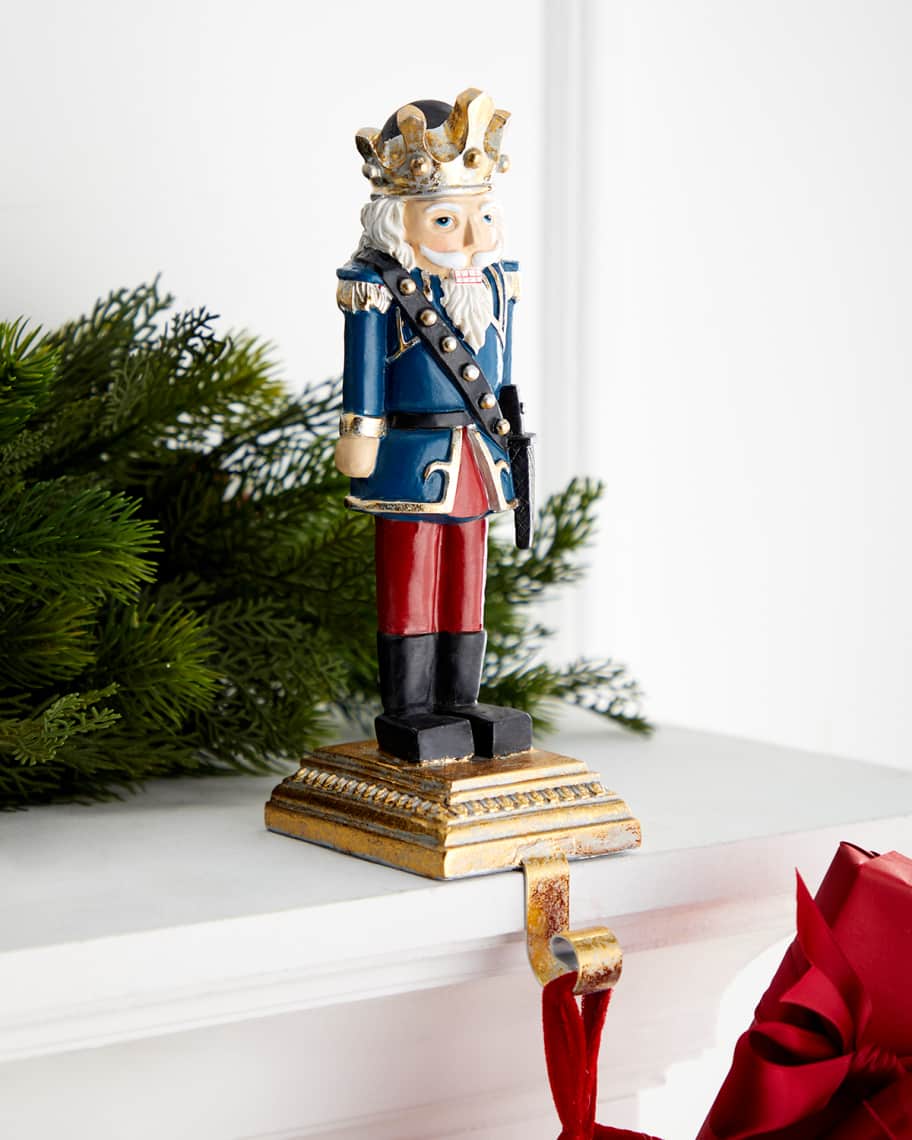 Exclusive King Nutcracker Stocking Holder Neiman Marcus