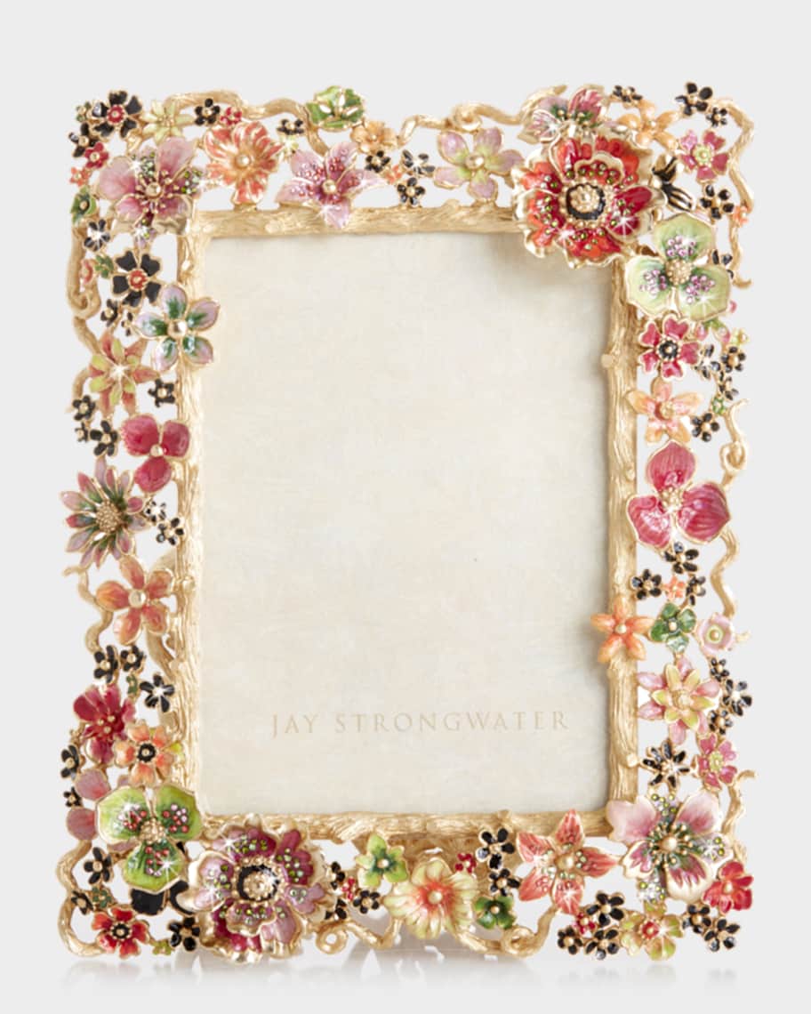 Jay Strongwater Cluster Floral Frame, 5