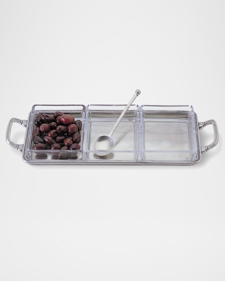 MATCH Pewter - Crudite Tray with Handles