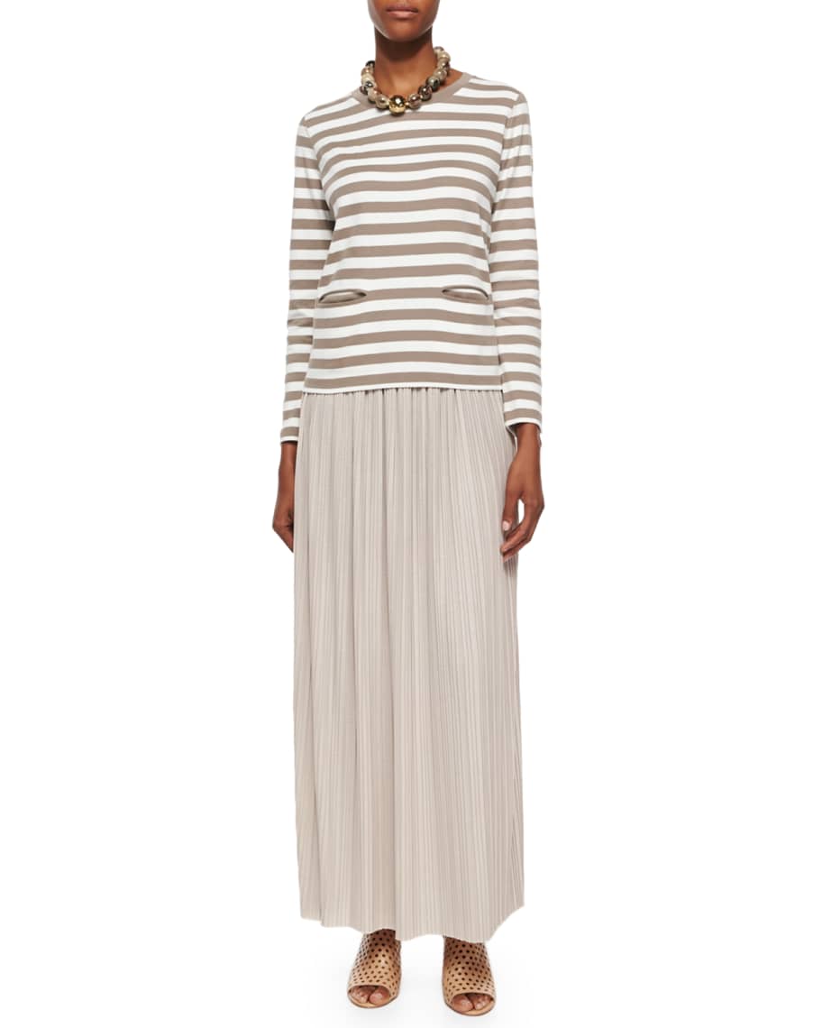Joan vass long pleated skirt online