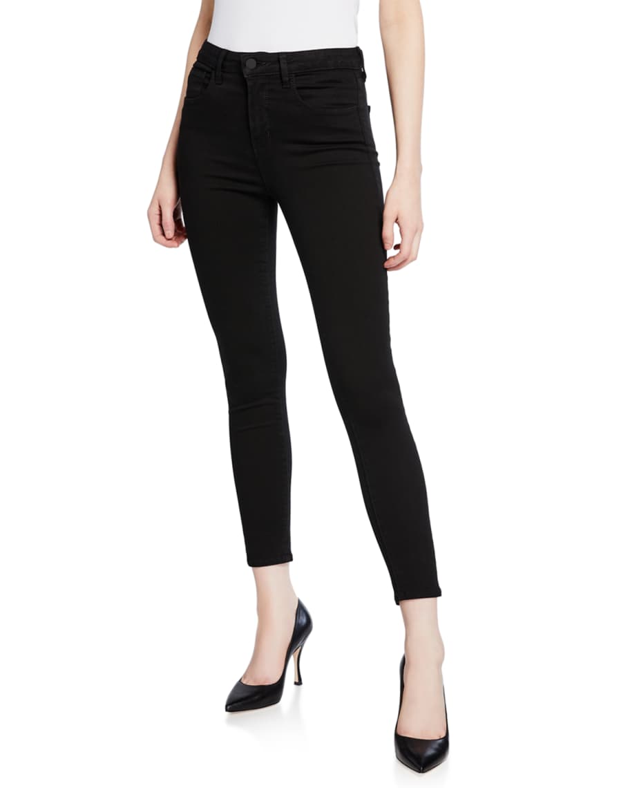 L'Agence Margot High-Rise Skinny Ankle Jeans | Neiman Marcus