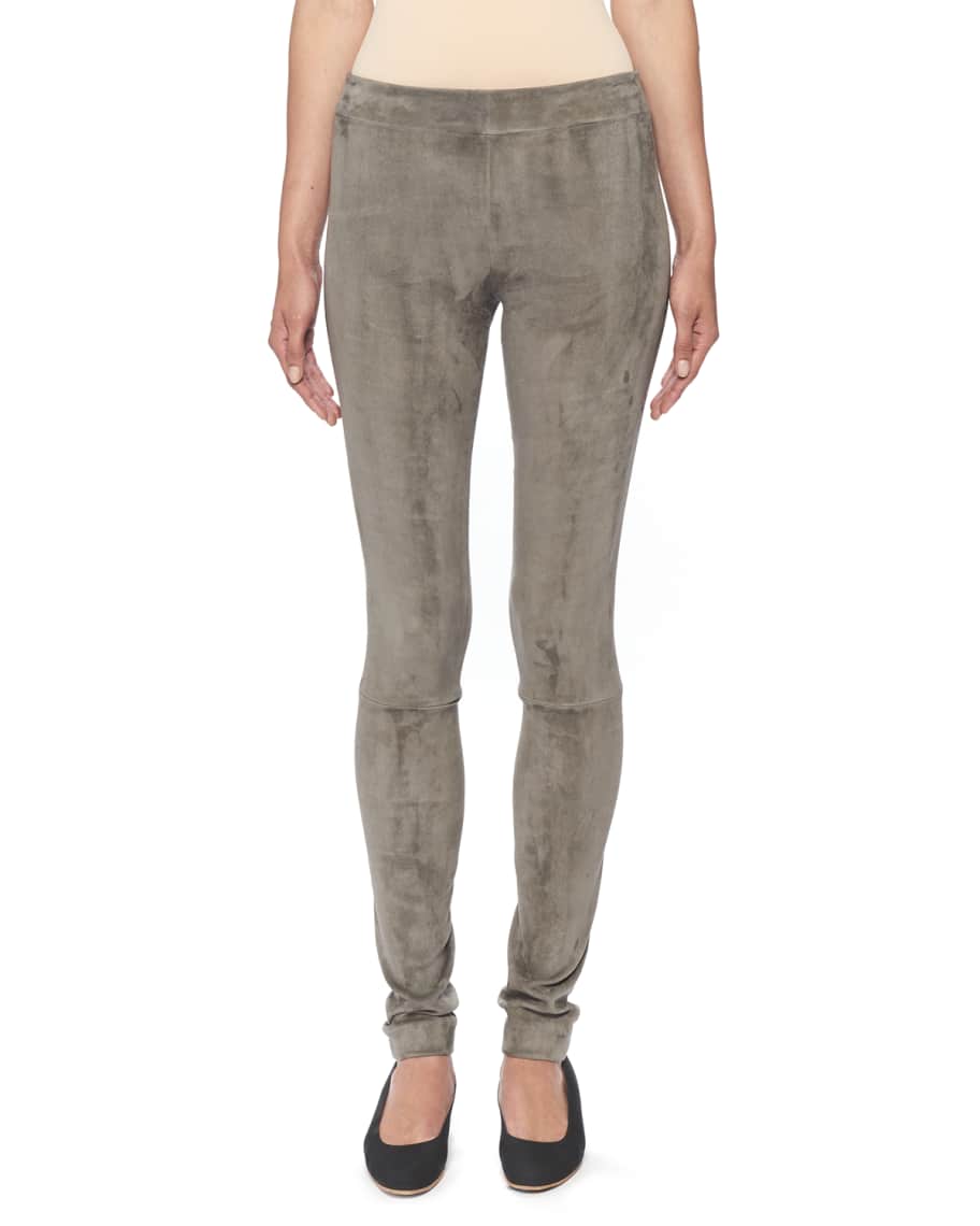 Suede moto leggings shop