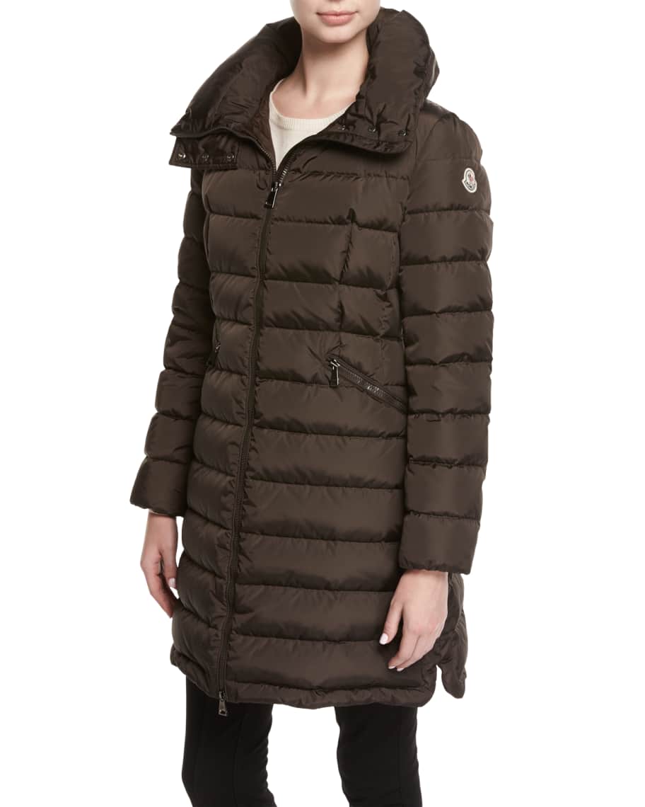 Moncler Flammette Long Puffer Jacket Neiman Marcus