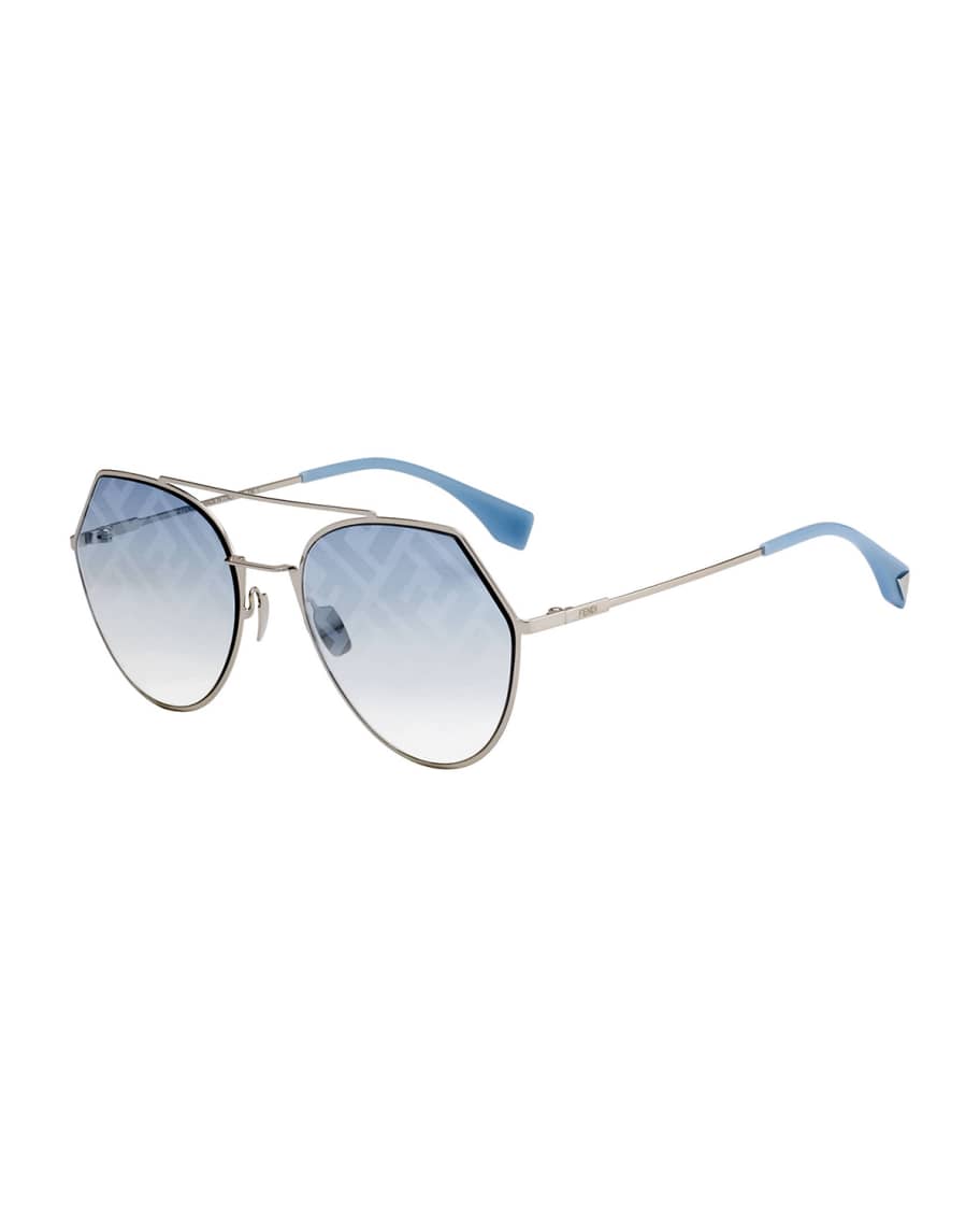 Fendi Eyeline Aviator Sunglasses | Neiman Marcus