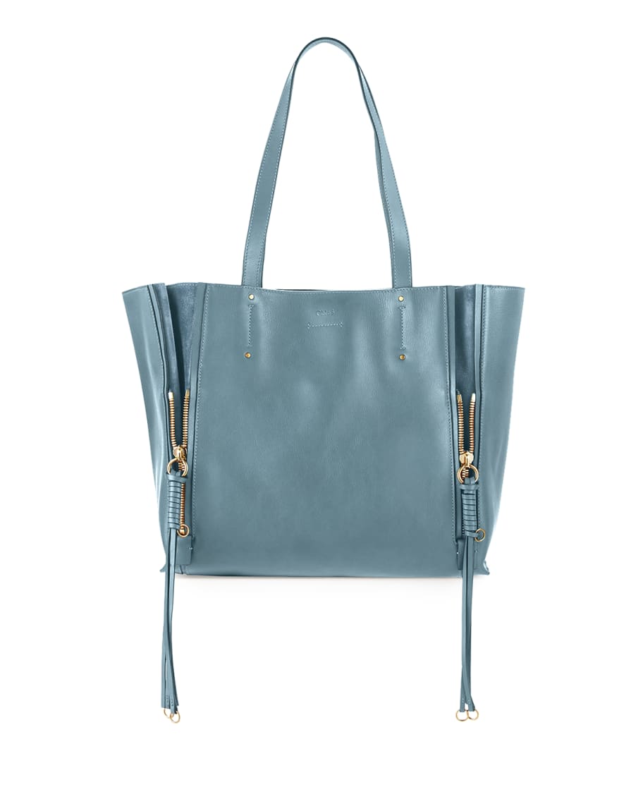Chloe milo medium leather & suede tote bag sales