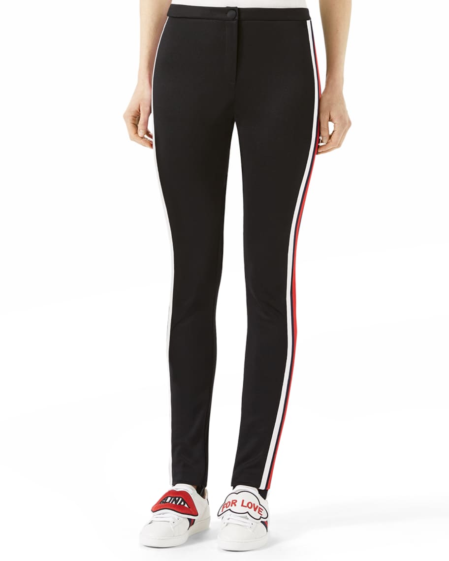 Gucci Jersey Stirrup Leggings with Sylvie Web Neiman Marcus
