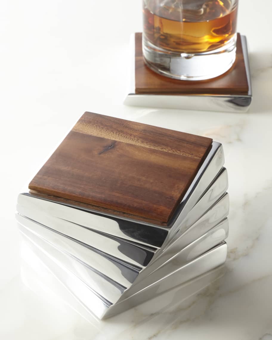 Nambe Twist Coaster Set
