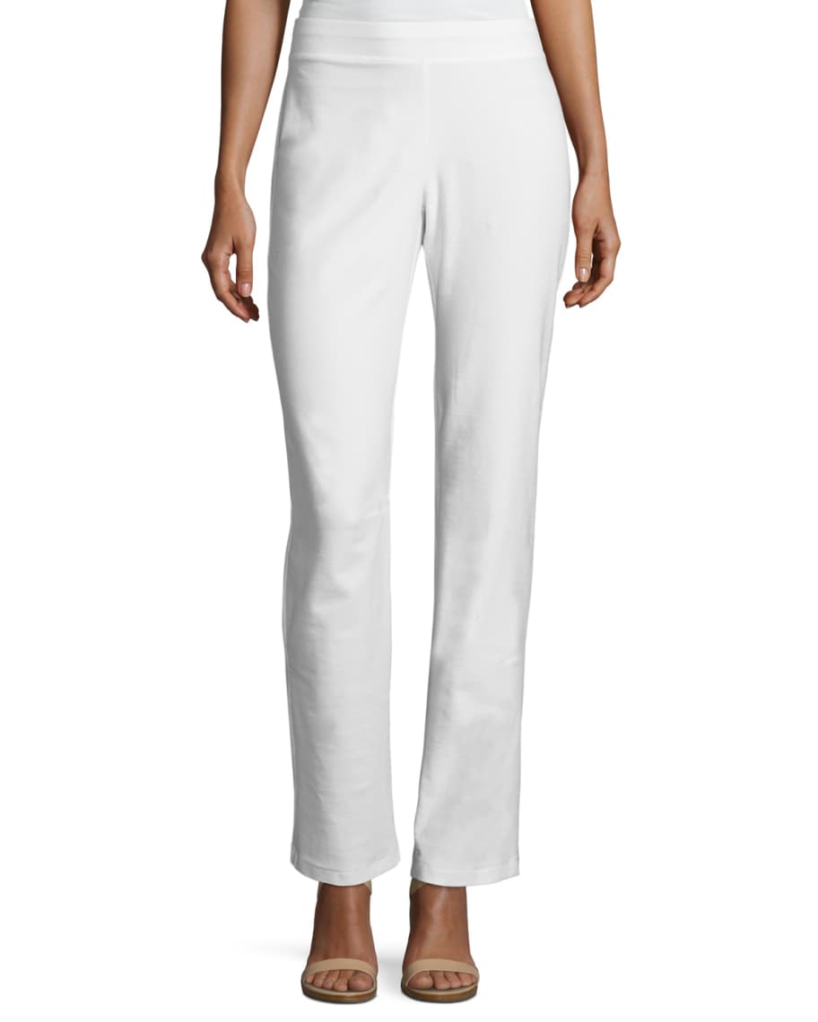 Eileen Fisher Plus Size Washable Stretch-Crepe Boot-Cut Pants | Neiman ...