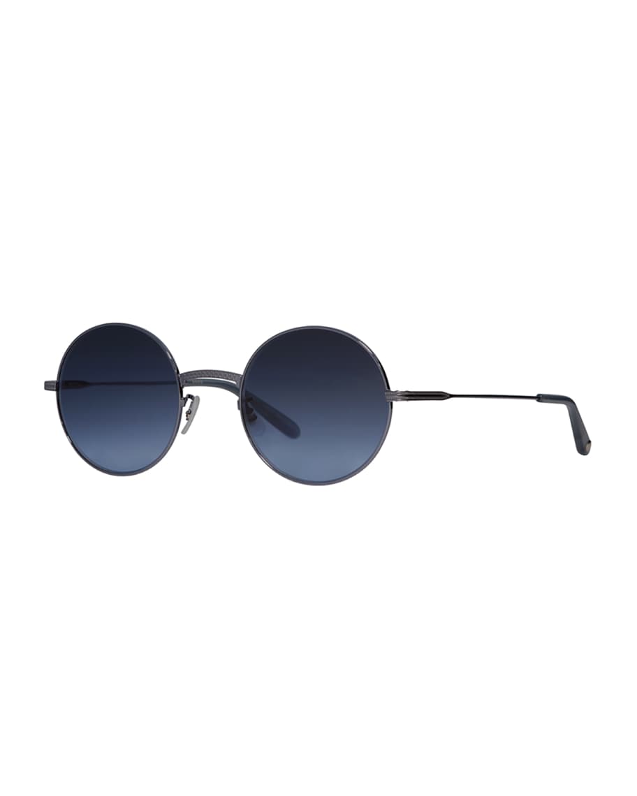Garrett Leight Seville Round Metal Sunglasses | Neiman Marcus