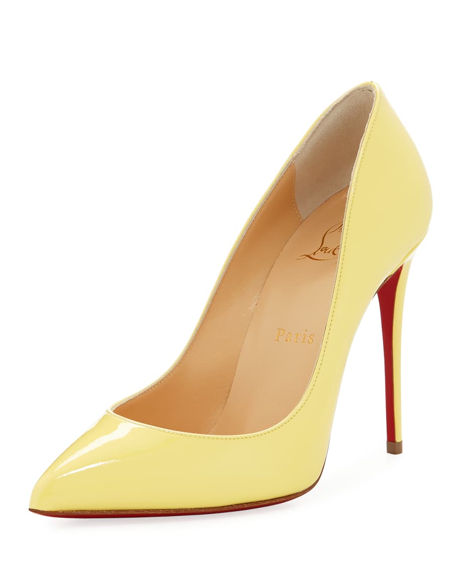 Christian Louboutin Patent Pointed-Toe Red Sole Pump | Neiman Marcus