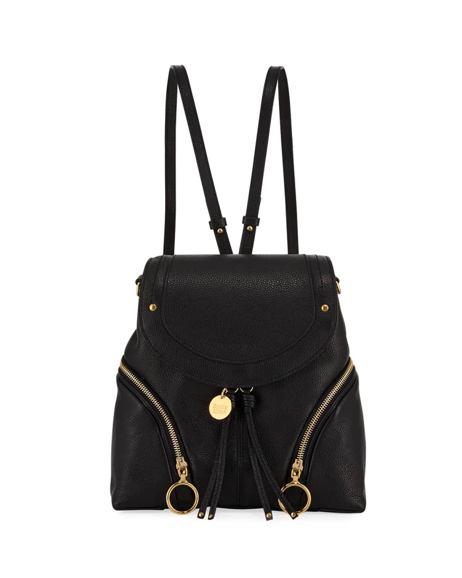 See by Chloe Olga Zip-Side Leather Backpack | Neiman Marcus