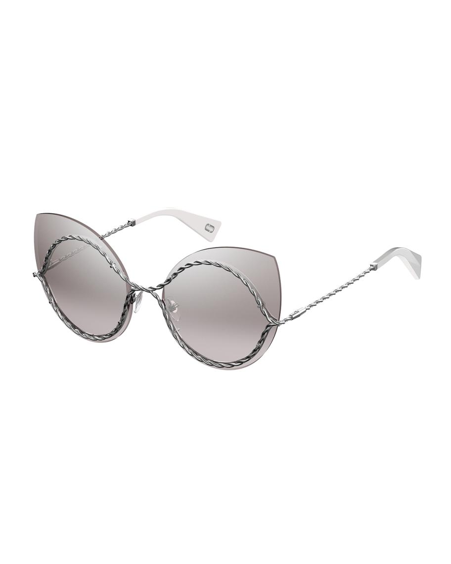 Mark Jacobs Metal Twist Sunglasses Marc Jacobs MARC 697/S 086 08 Sunglasses Havana - eye-oo.com main image 4