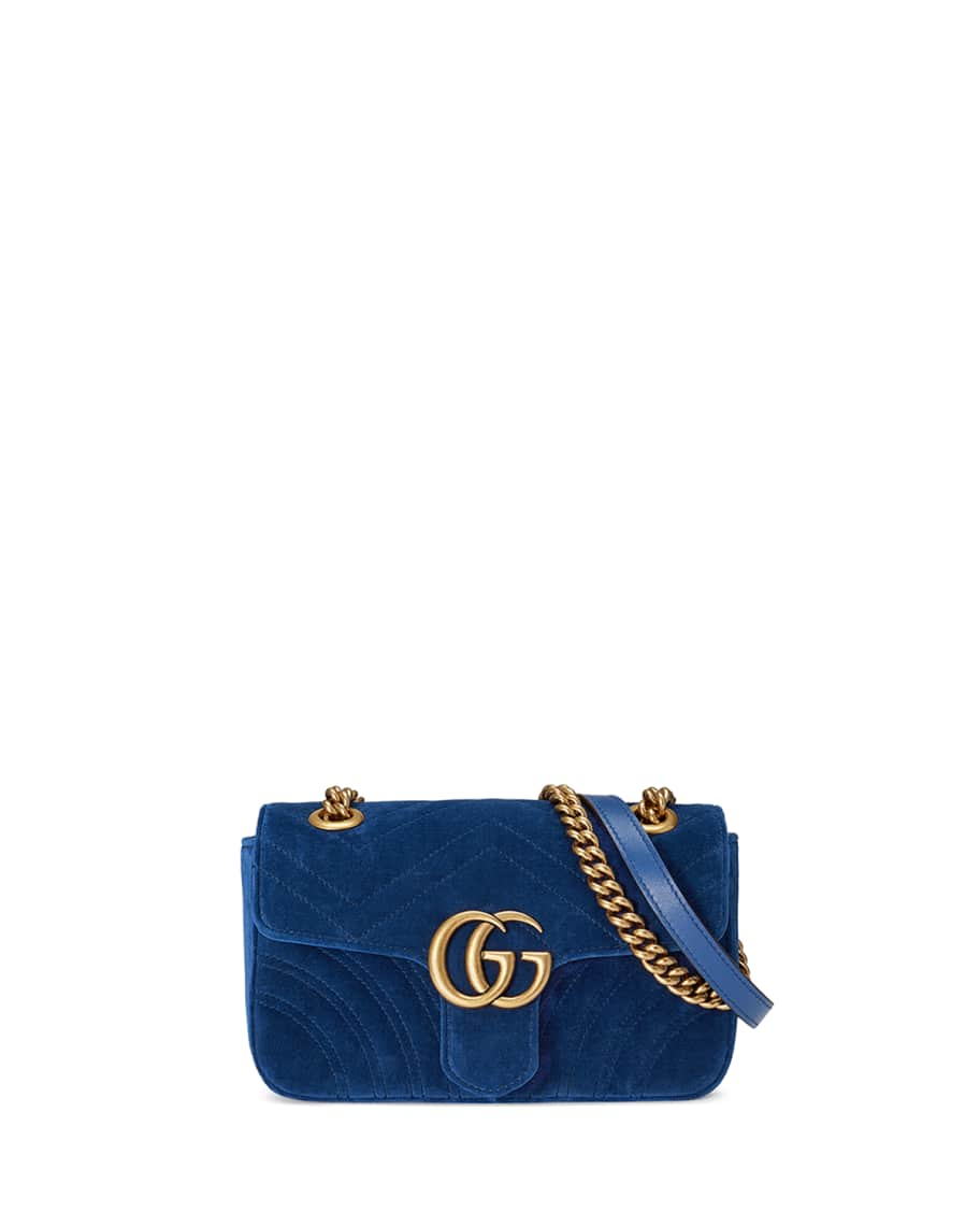 Gucci GG Marmont Mini Velvet Shoulder Bag