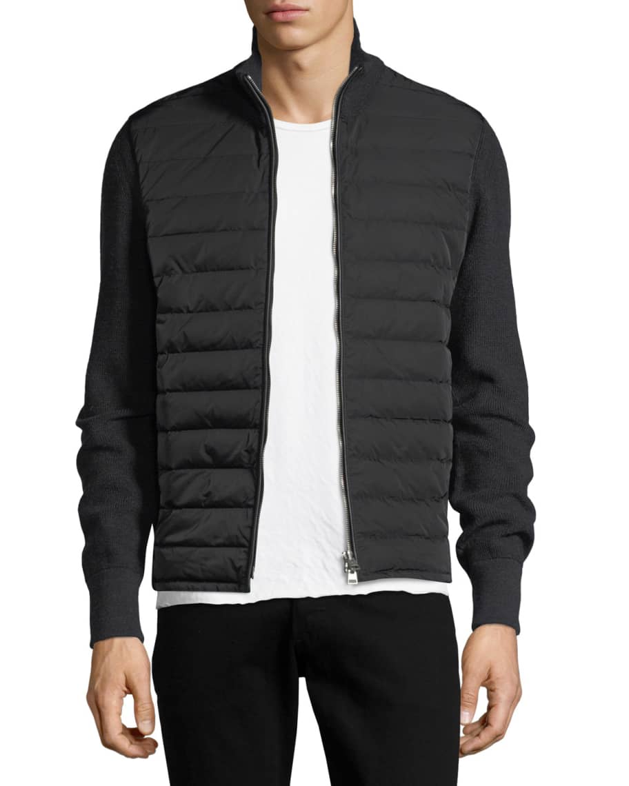 TOM FORD Quilted Zip-Front Cardigan | Neiman Marcus