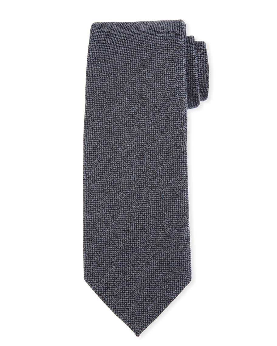 TOM FORD Melange Wool-Silk Tie | Neiman Marcus