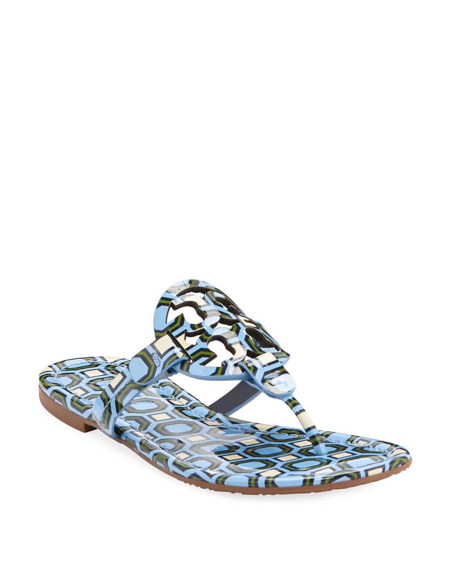 Miller printed flat thong sandals top