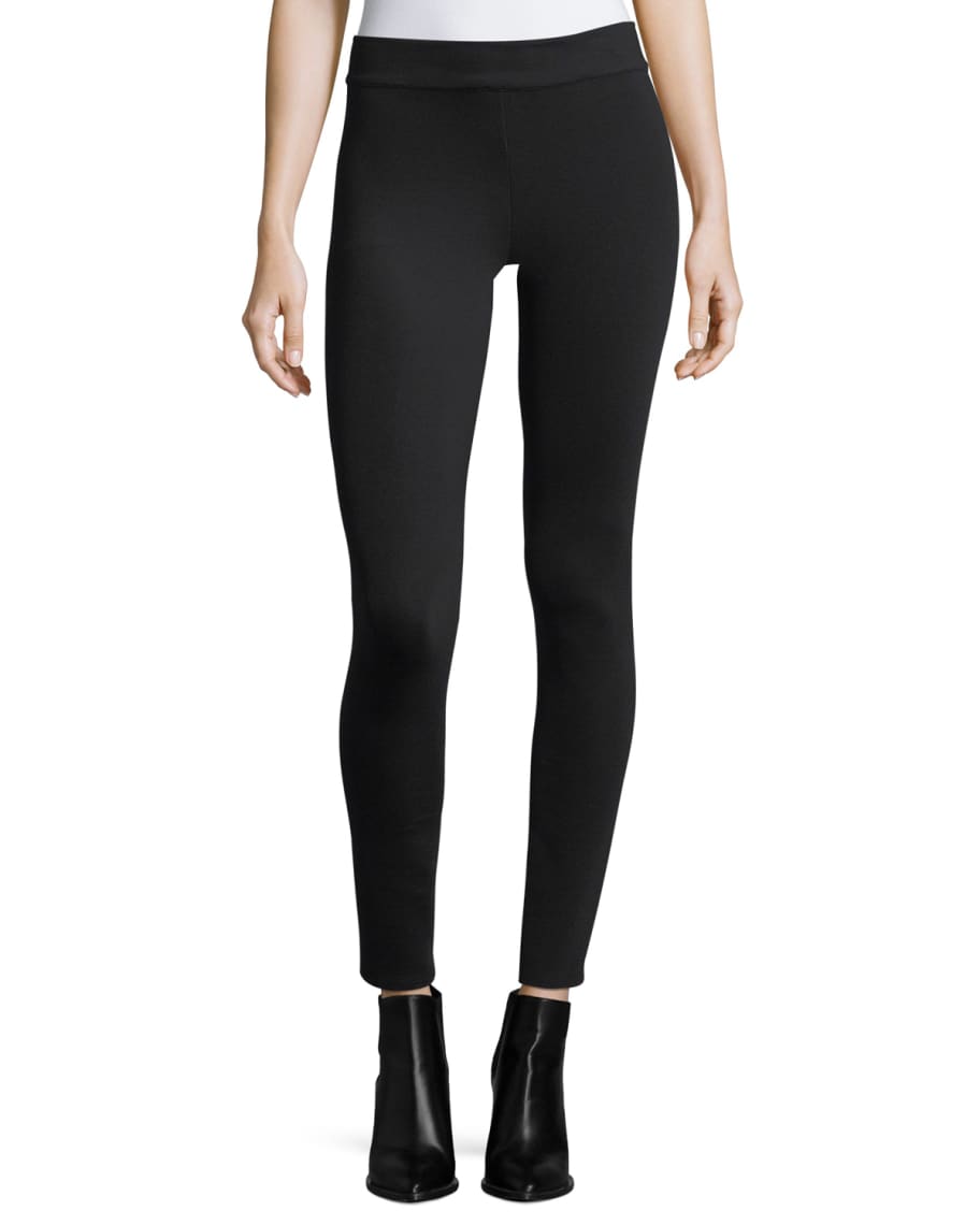 Theory High-Waist Cropped Ponte Leggings