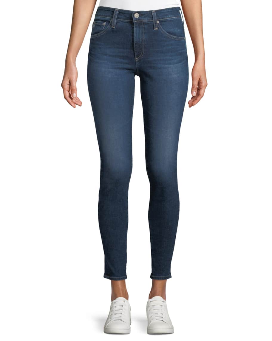 AG Adriano Goldschmied Farrah High-Rise Skinny Ankle Jeans | Neiman Marcus