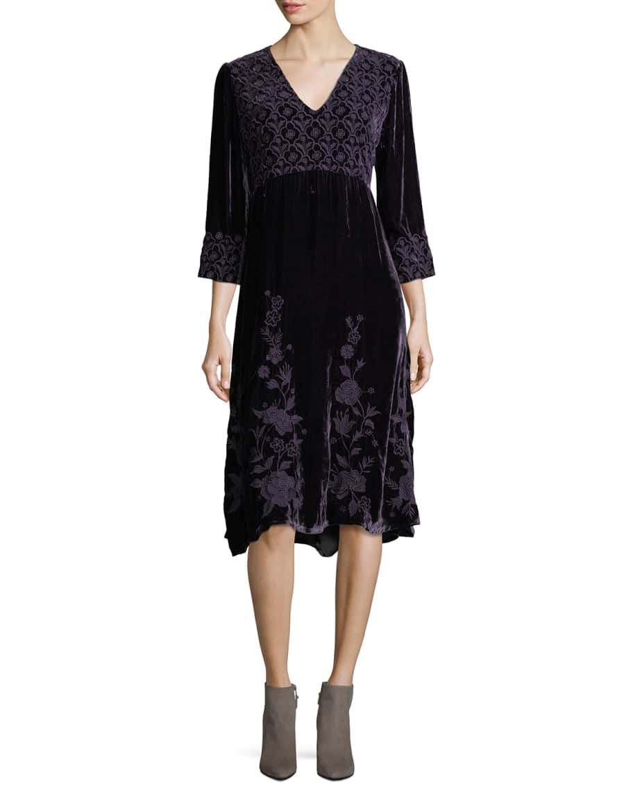 Johnny was parina velvet dress 2025
