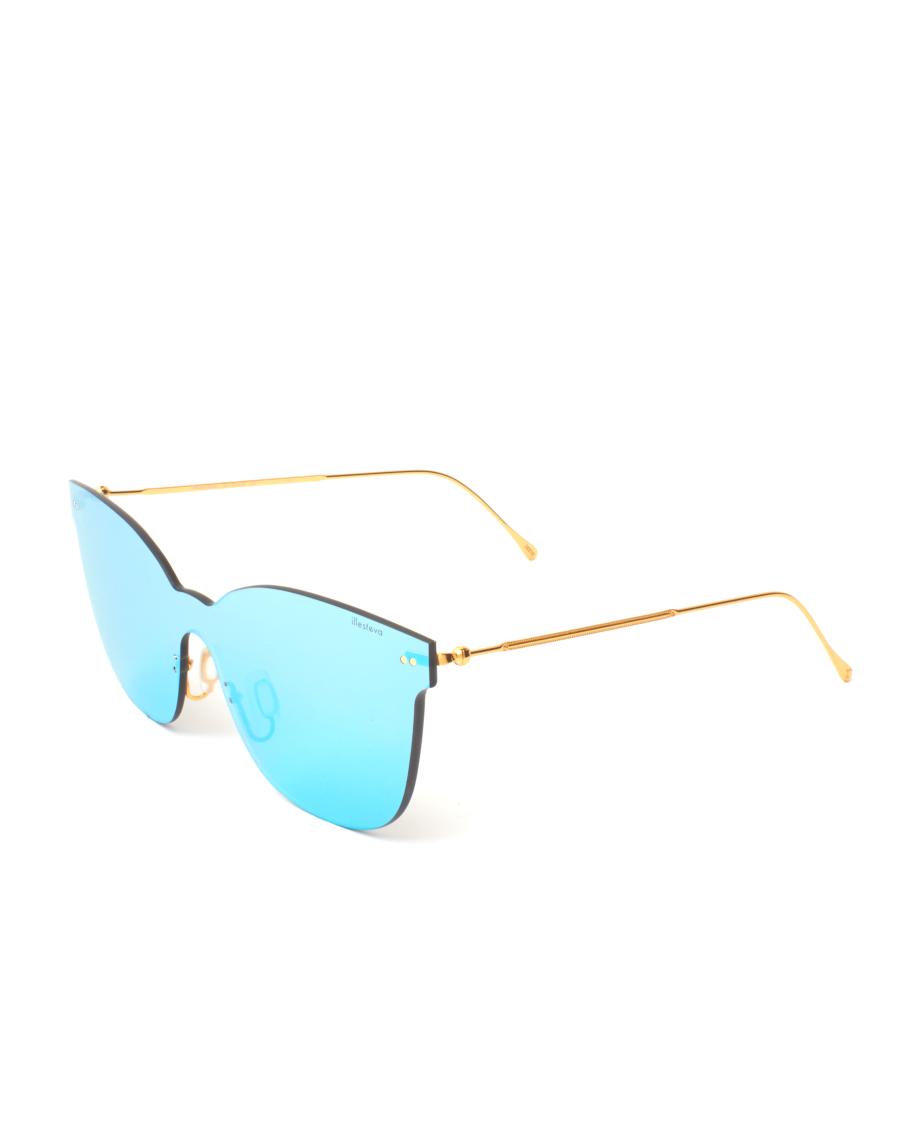 Illesteva Piazza Mask Mirrored Sunglasses | Neiman Marcus display picture 3