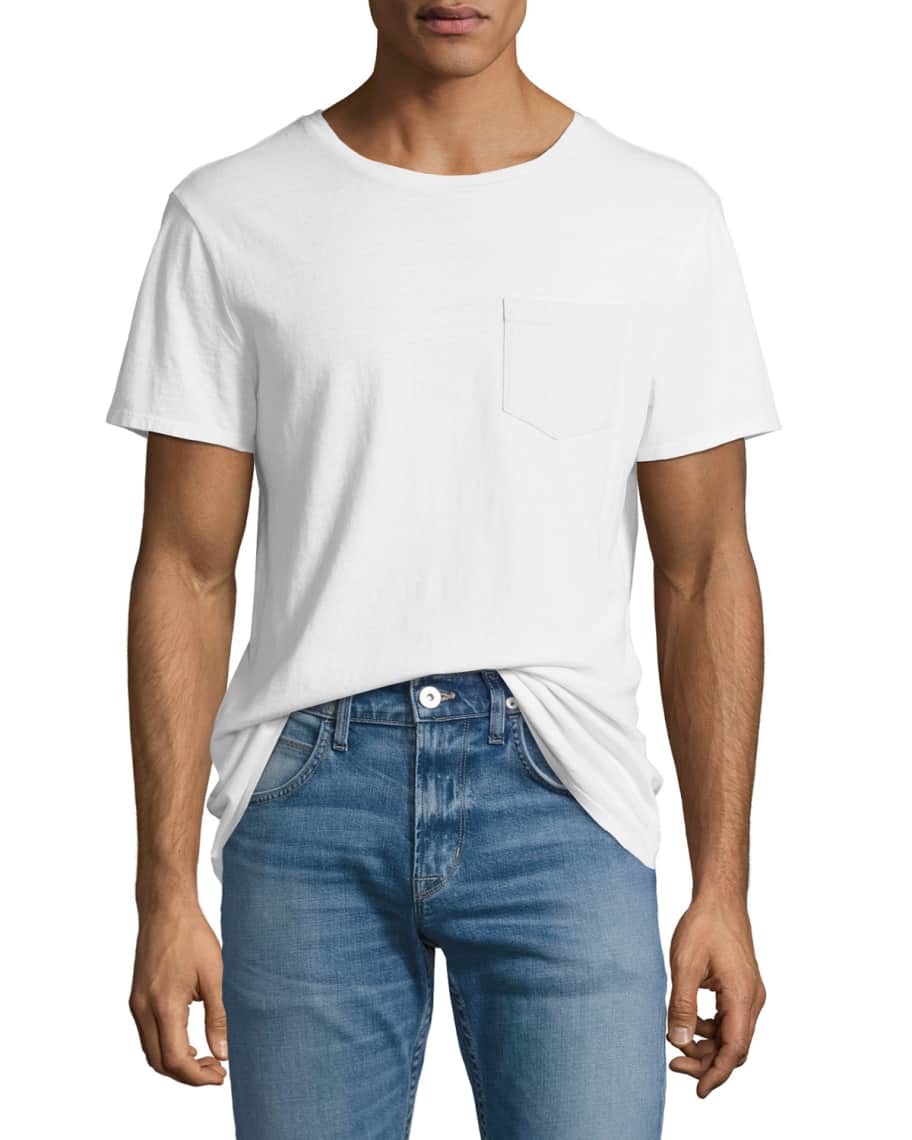 Hudson Crewneck Pocket T-Shirt | Neiman Marcus