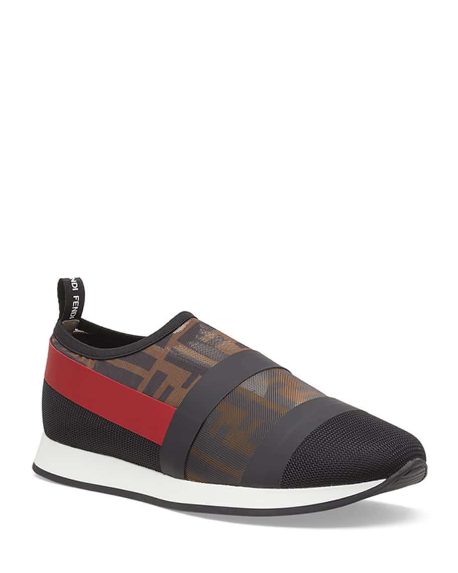 Fendi runway mesh ff trainer sneakers clearance