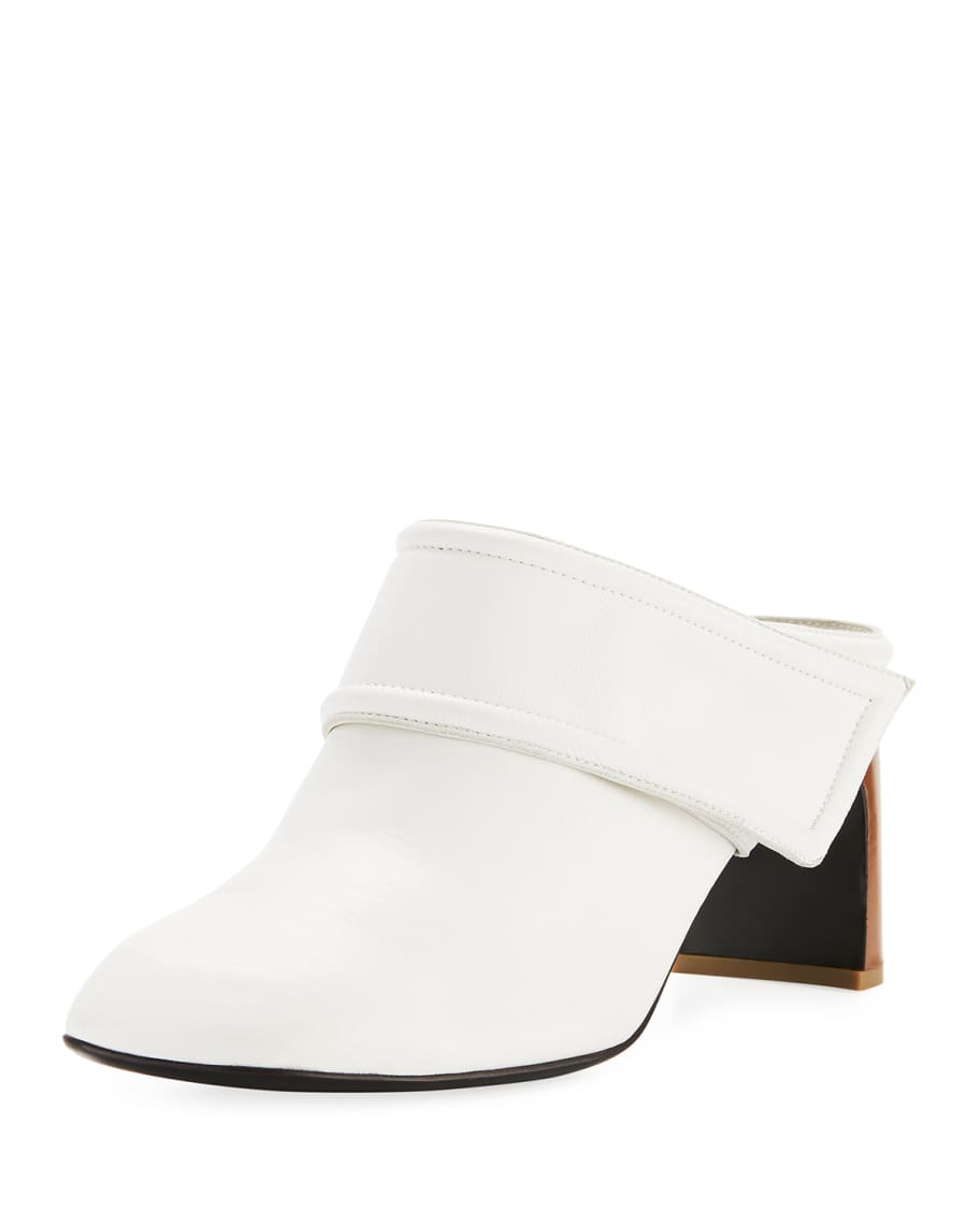 Rag Bone Elliot Mid Heel Leather Mule Neiman Marcus