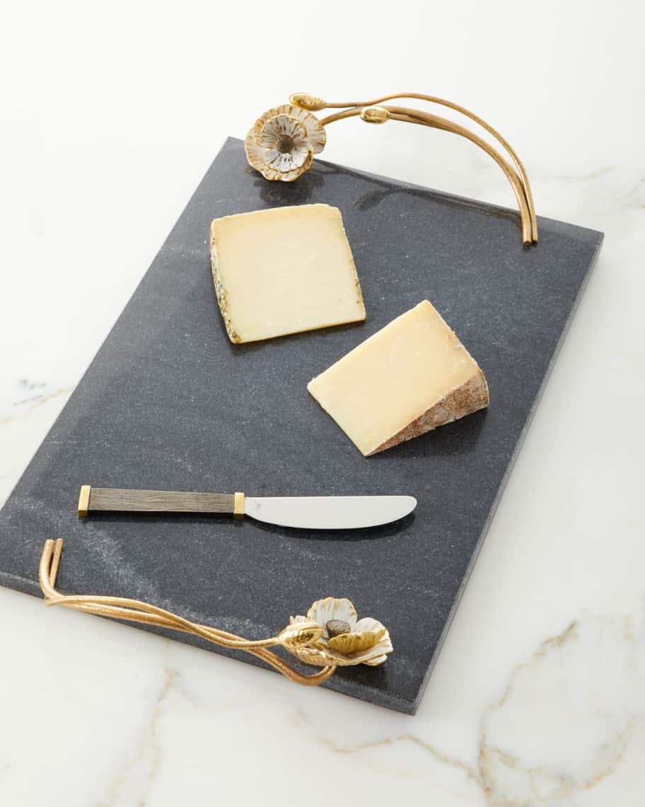 Michael Aram Anemone Large Cheese Board with Knife