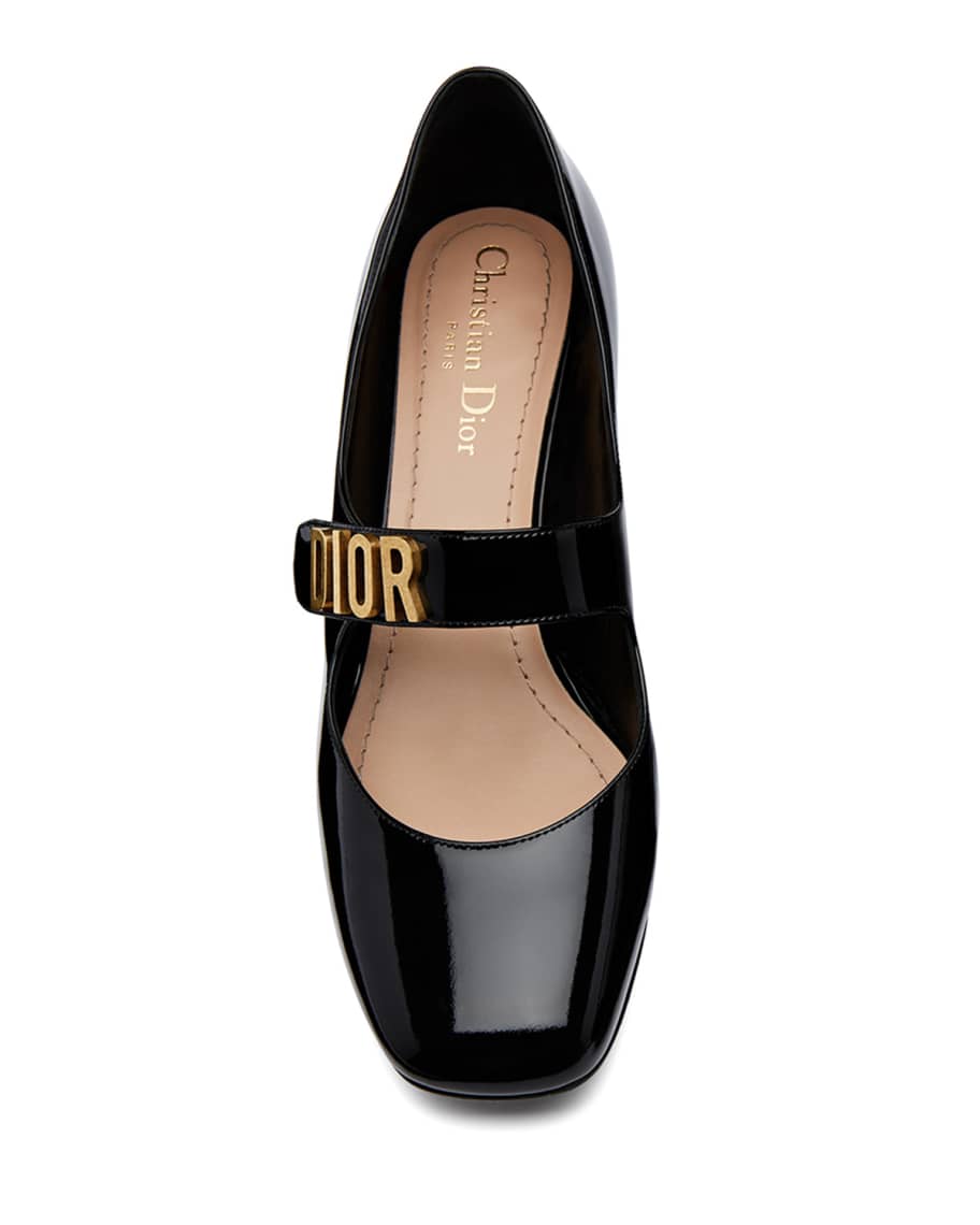 Dior Baby D Patent Calfskin Ballet Pump Neiman Marcus