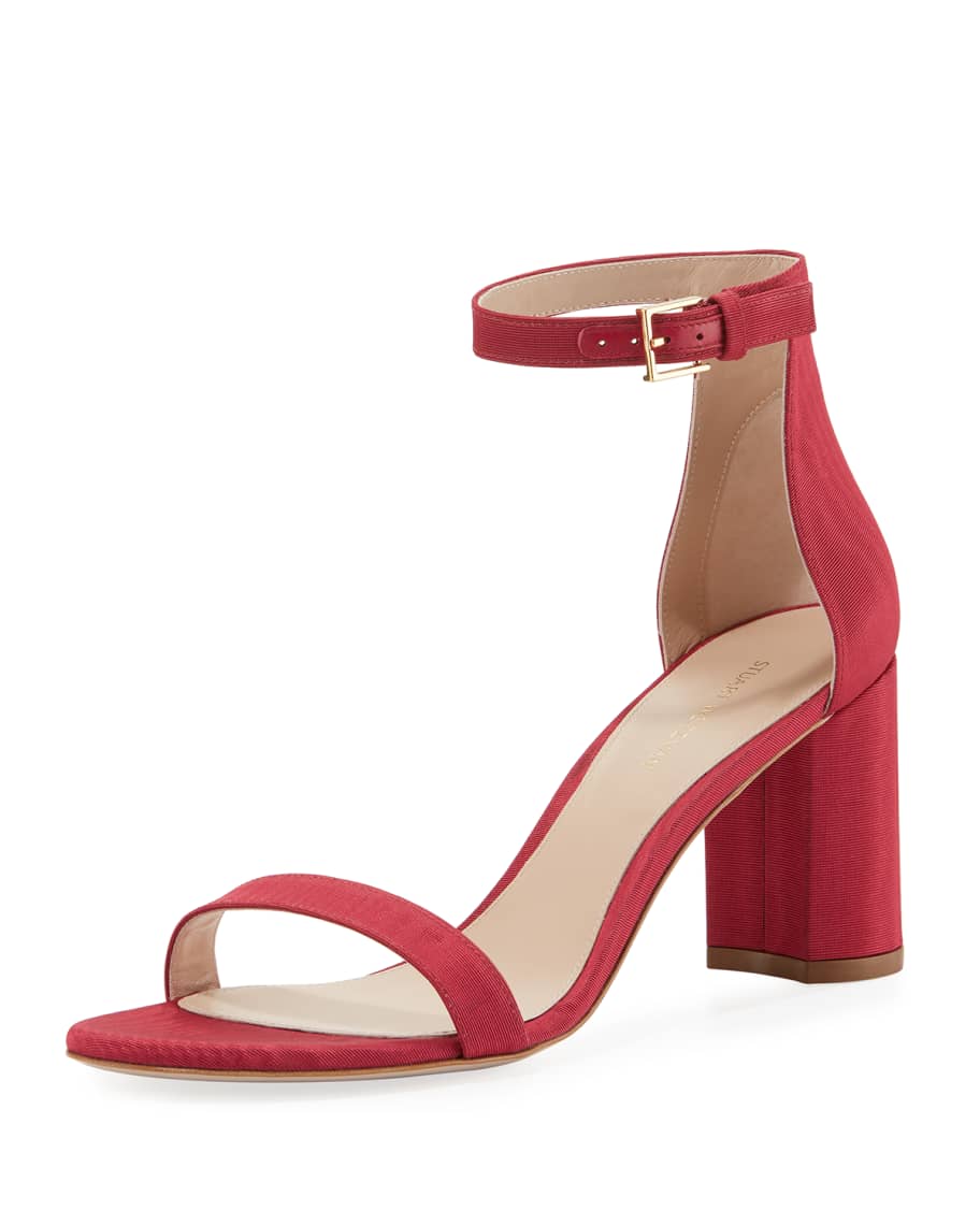 Stuart Weitzman 75LESSNUDIST Grosgrain City Sandals | Neiman Marcus