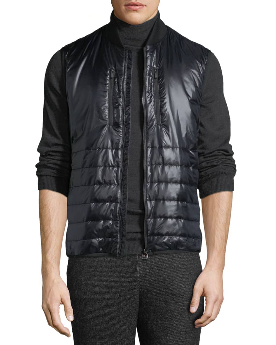 Z Zegna Men's Quilted Zip-Front Vest | Neiman Marcus
