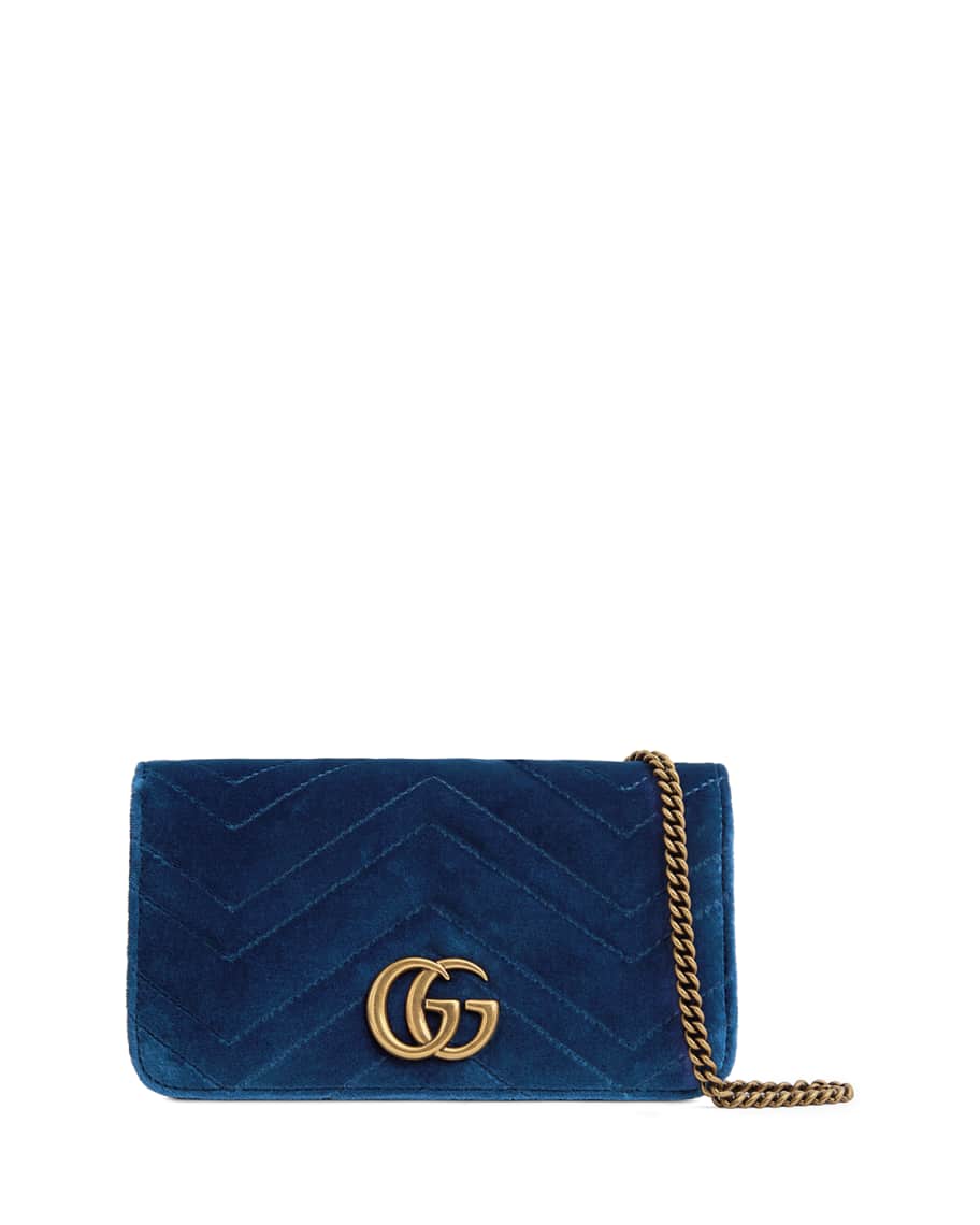 Gucci GG Marmont Velvet Crossbody Bag Neiman Marcus