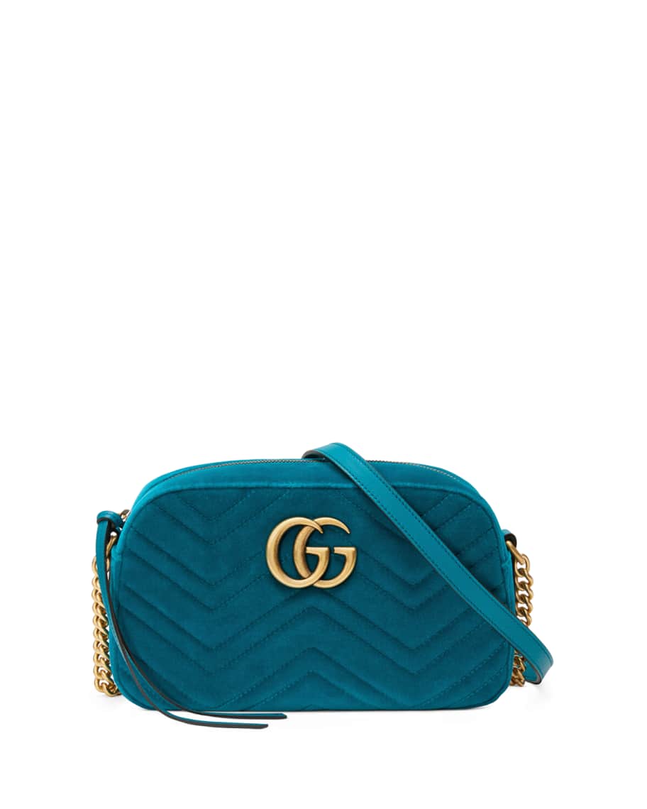 Gucci GG Marmont Small Velvet Shoulder Bag