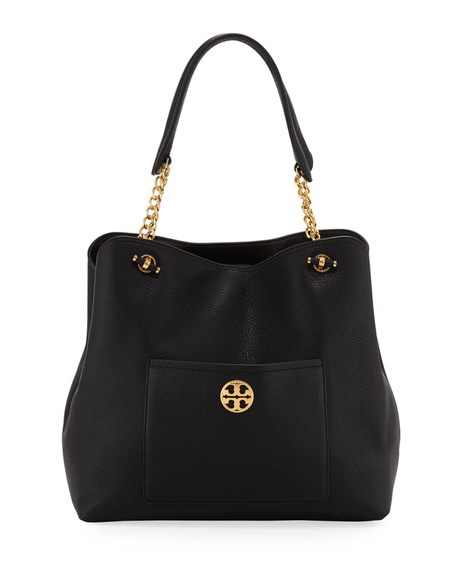 Tory Burch Chelsea Slouchy Leather Shoulder Tote Bag | Neiman Marcus