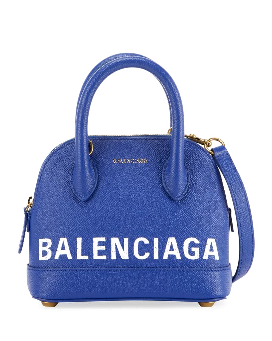 Balenciaga Xxs Ville Top Handle Bag In Cream & White