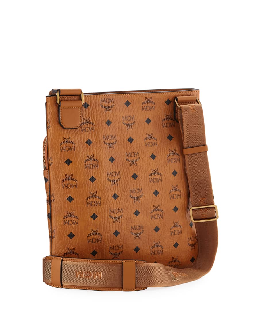 MCM Men s Ottomar Small Visetos Messenger Bag Neiman Marcus