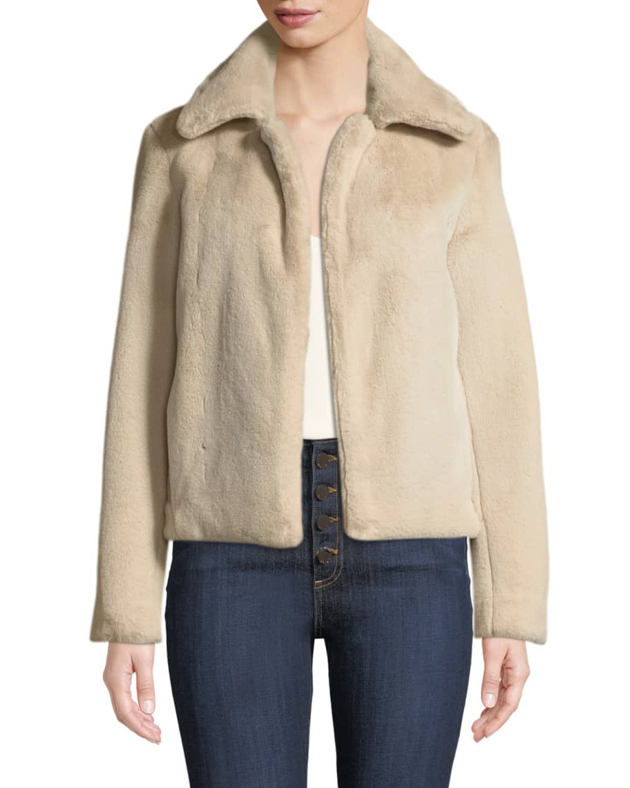 Theory luxe deals faux fur jacket