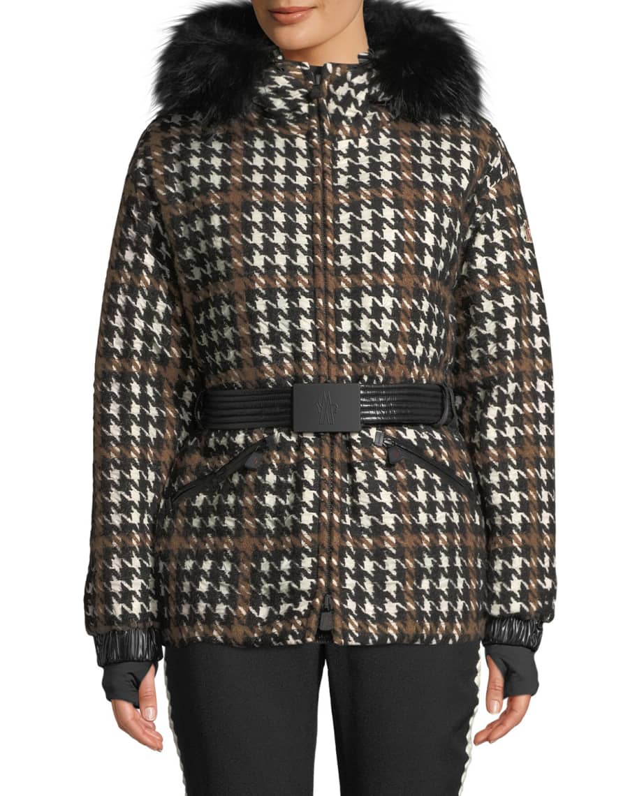 Moncler houndstooth jacket store