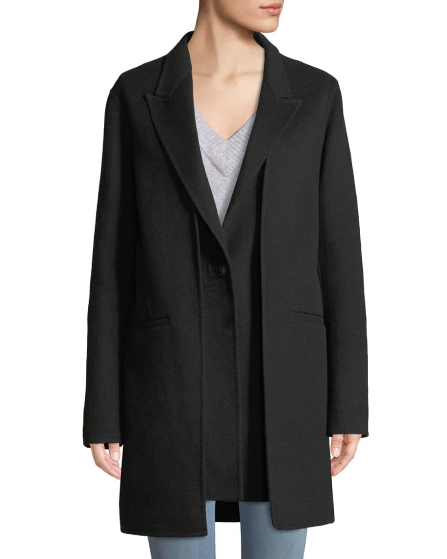 Rag & Bone Kaye Wool Single-Button Coat with Vest | Neiman Marcus