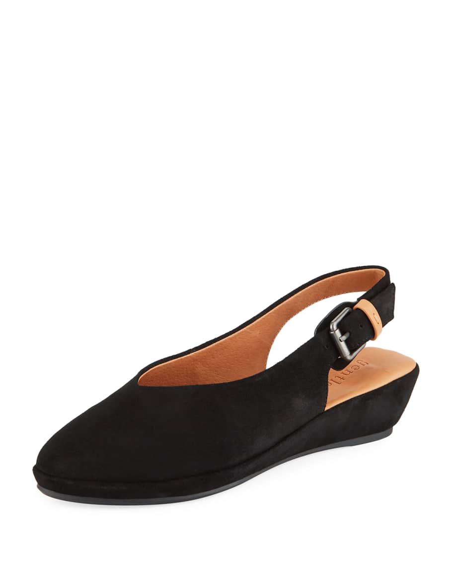 Gentle Souls Noemi Suede Slingback Flats | Neiman Marcus