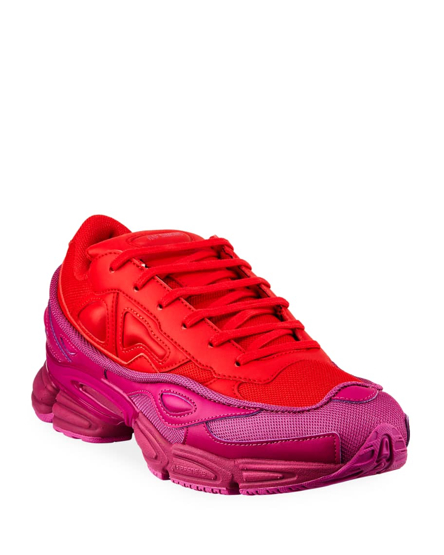 adidas by Raf Simons Men's Ozweego Dipped Color Trainer Sneakers, Red ...