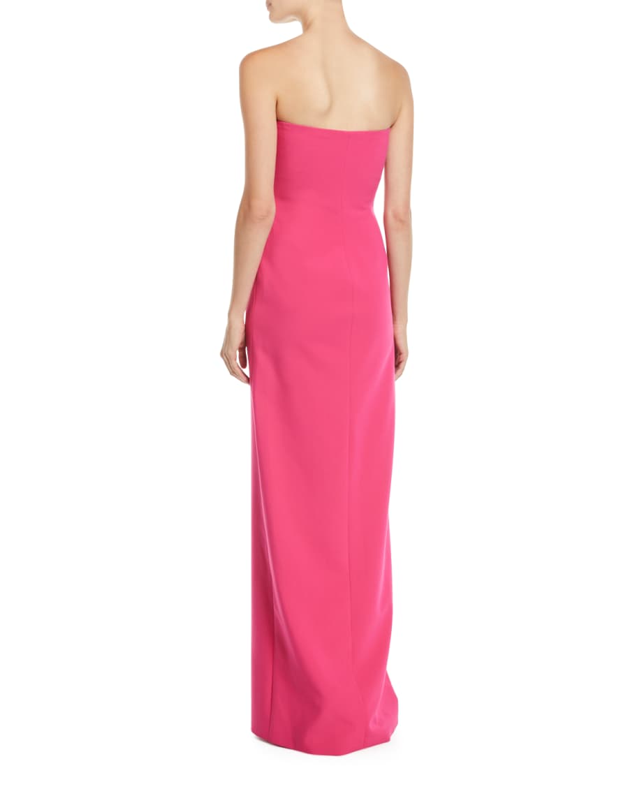 Palmer Strapless Gown w High Slit