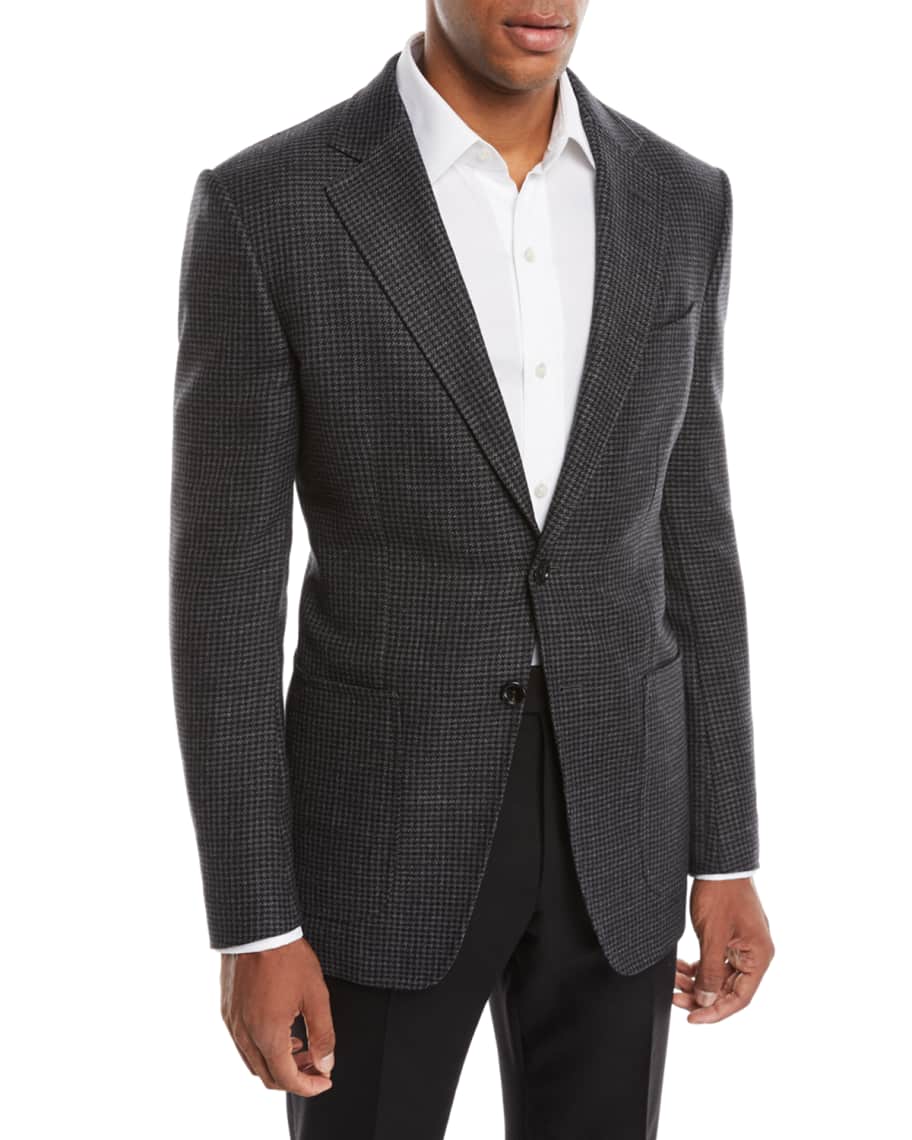 TOM FORD Men's O'Connor Wool/Cashmere Houndstooth Blazer Jacket | Neiman  Marcus