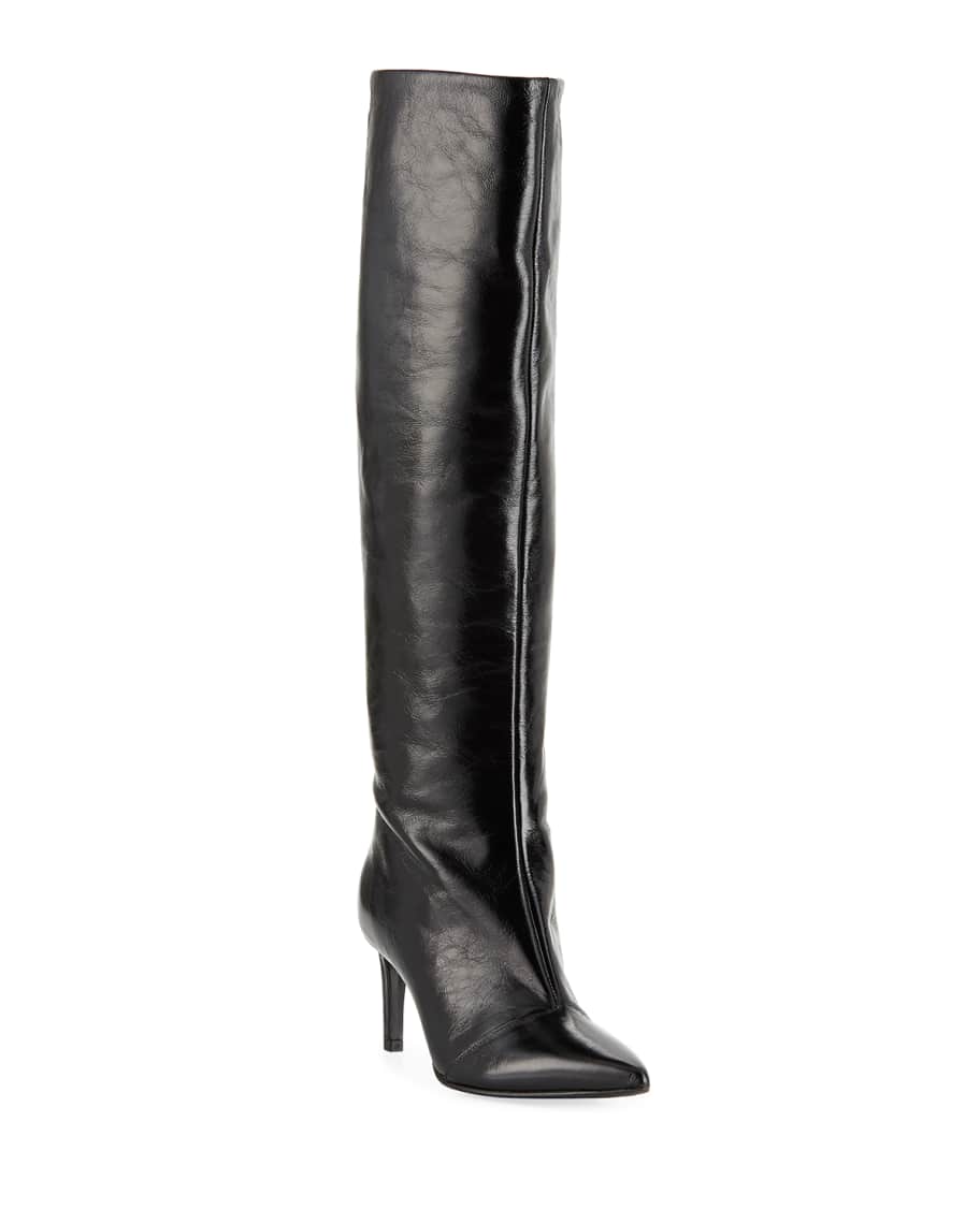 Rag & Bone Beha Calf Leather Knee Boots | Neiman Marcus